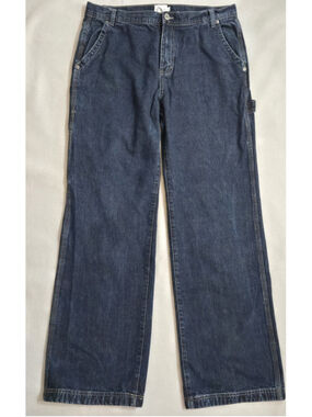 Vintage Calvin Klein Wide Leg Jeans Womens 90’s Y2K Blue Wash Denim Size 10